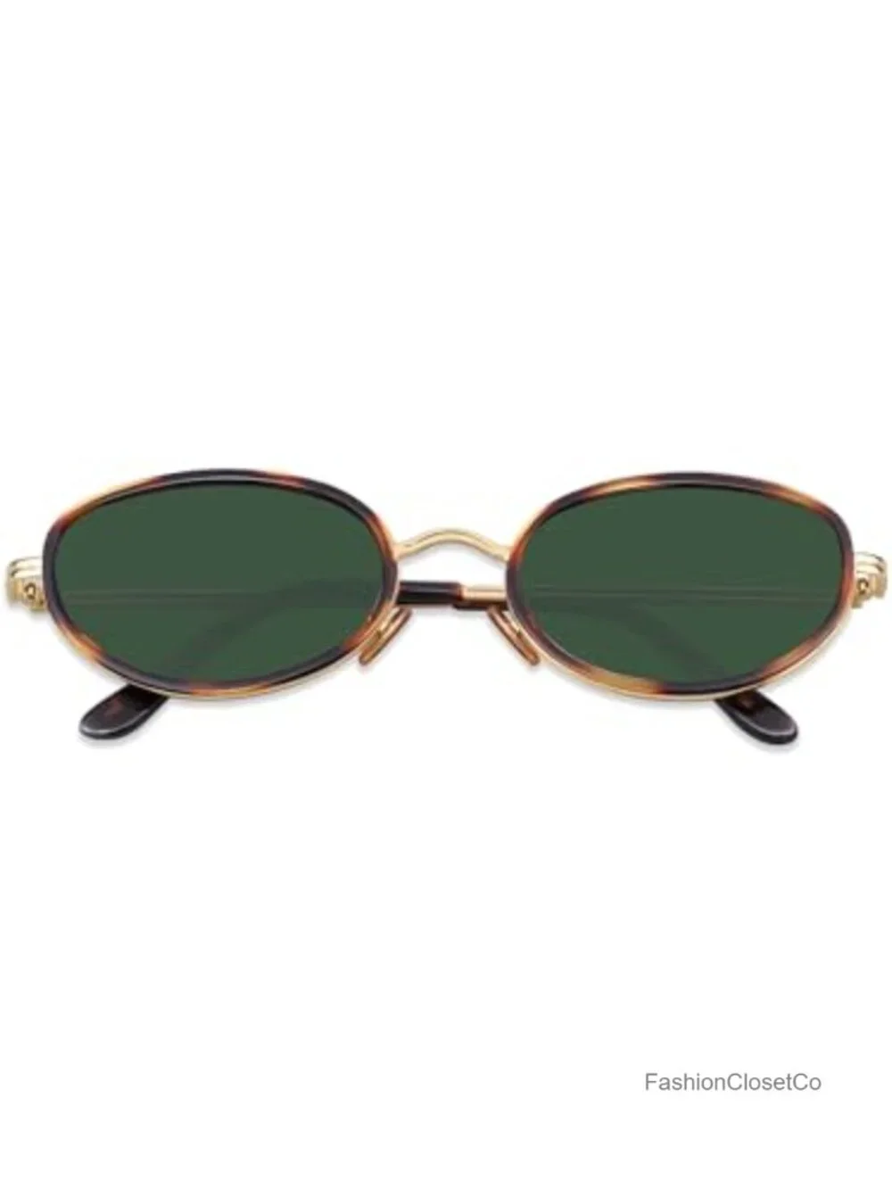 Small Retro Oval Sunglasses UV400 Protection Metal Frame